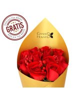 RAMO GLAM GOLD 12 ROSAS + ¡GRATIS 12 ROSAS!