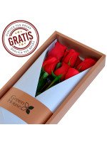 CAJA GLAM GOLD 6 ROSAS + ¡GRATIS 6 ROSAS!