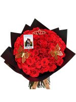 RAMO BUCHÓN 100 ROSAS + FOTO