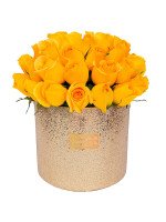ARREGLO GLAM GOLD 24 ROSAS (AMARILLAS)