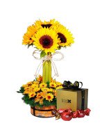 COLECCIÓN CHULUCANAS - TOPIARIO GIRASOLES + ¡GRATIS! BOX SORINI (10 UNIDADES)