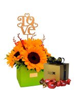 AMAZONIA GIRASOLES LOVE + ¡GRATIS! BOX SORINI (10 UNIDADES)