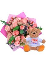 RAMO SWEET + ¡GRATIS! OSITO TEDDY FELIZ DÍA PERSONALIZABLE