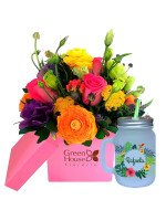 LINEA COLORS BOX FUCSIA + ¡GRATIS! MUG TROPICAL PERSONALIZABLE