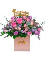 ARREGLO FELICIDADES GRADUADA (PERSONALIZABLE)