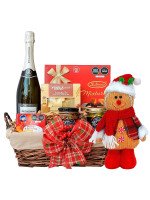 CESTA ESPUMANTE + ¡GRATIS! MUÑECO GALLETA DE JENGIBRE