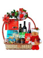 CANASTA NAVIDEÑA DELUXE + ¡GRATIS! MUÑECO GALLETA DE JENGIBRE
