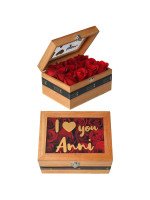 COFRE DE ROSAS (PERSONALIZABLE)