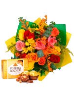 RAMO PRIMAVERAL ESPECIAL + ¡GRATIS! BOMBONES FERRERO ROCHER