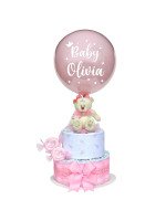 TORTA GLOBO NIÑA (PERSONALIZABLE)