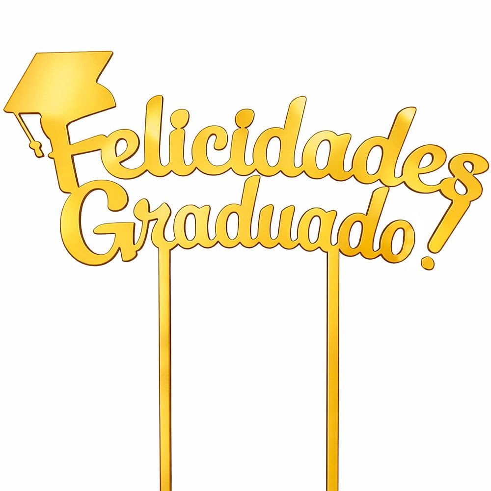 TOPPER FELICIDADES GRADUADO