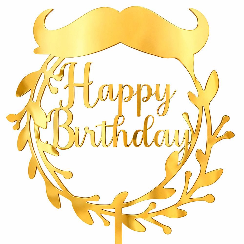 TOPPER HAPPY BIRTHDAY (BIGOTE)