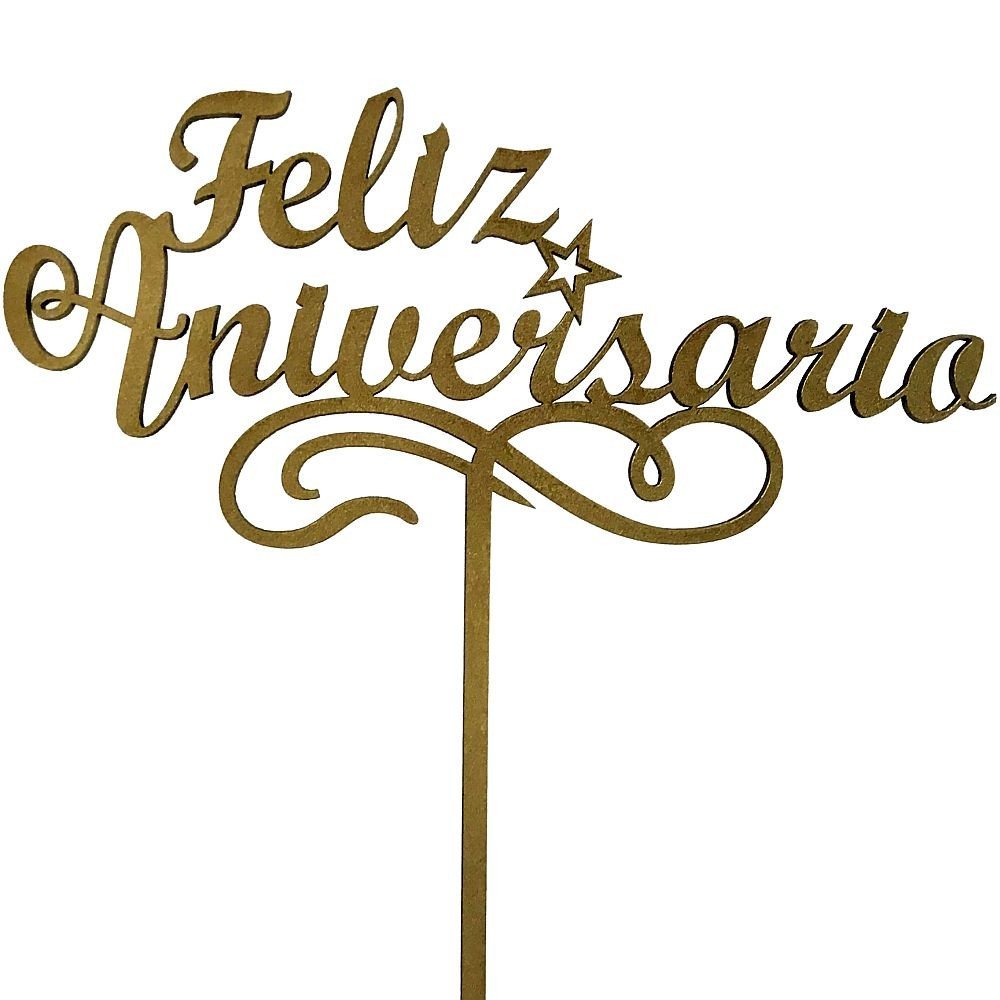 TOPPER FELIZ ANIVERSARIO