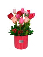GLAM PINK ROSAS Y TULIPANES