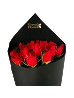 RAMO LUXURY (NEGRO) 12 ROSAS