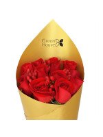 RAMO GLAM GOLD - 12 ROSAS