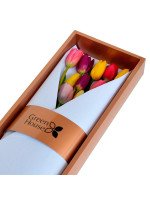CAJA GLAM GOLD - 10 TULIPANES