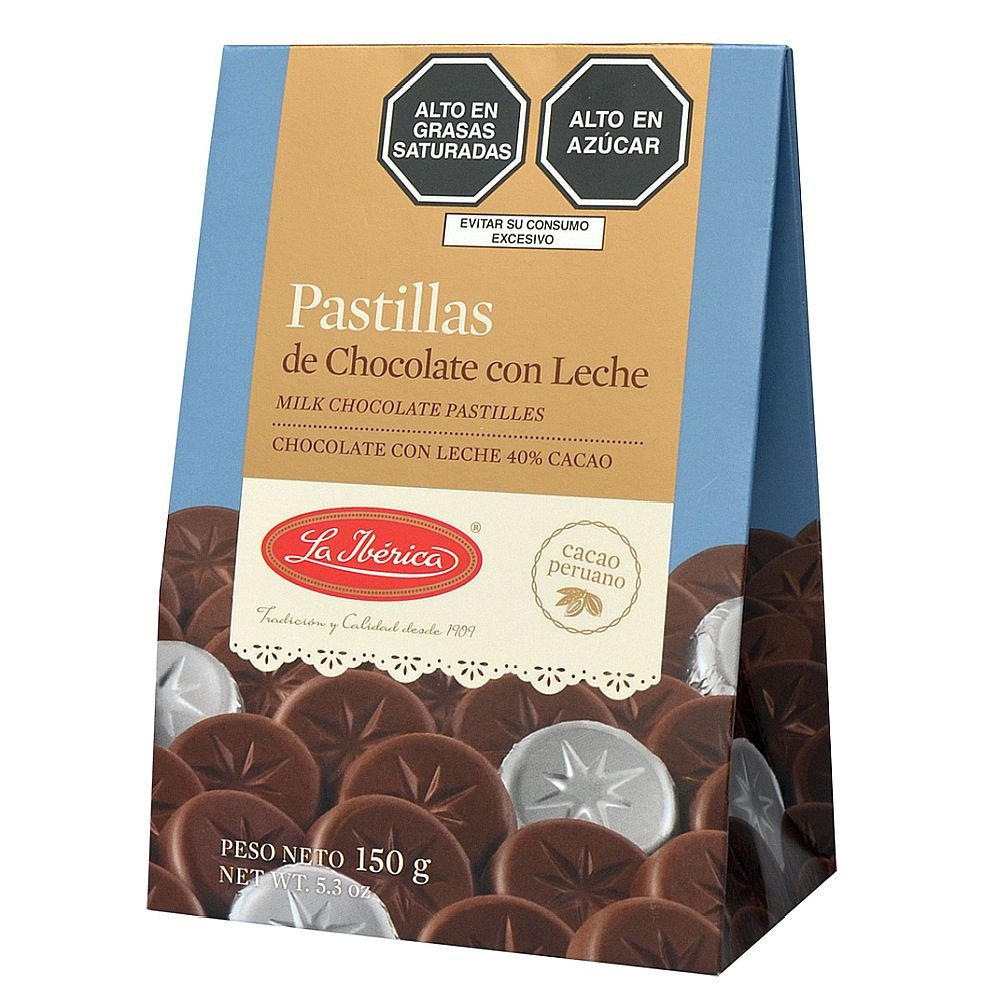 LA IBÉRICA PASTILLAS DE CHOCOLATE CON LECHE (150 GR.)