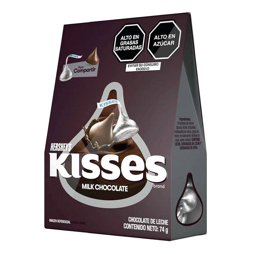 CHOCOLATES KISSES HERSHEY´S LECHE (74 GR.)