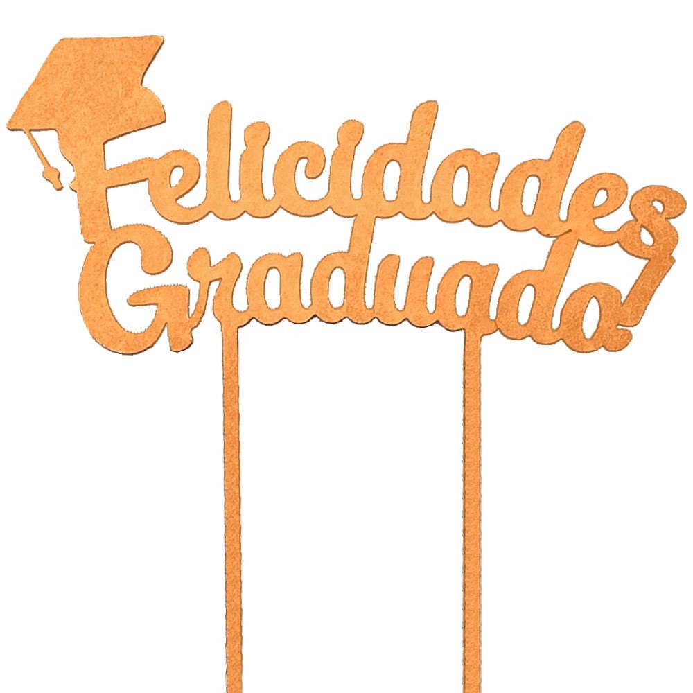 TOPPER FELICIDADES GRADUADO