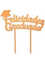 TOPPER FELICIDADES GRADUADO