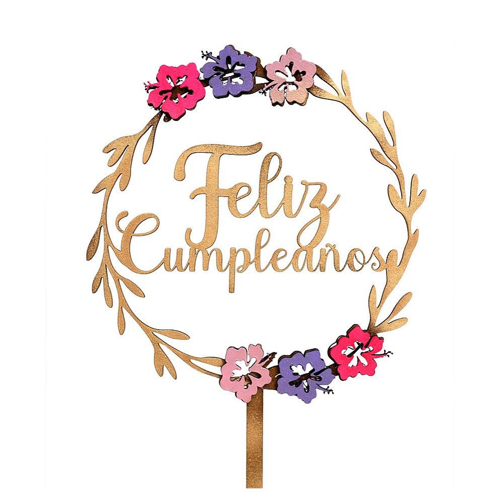 TOPPER FELIZ CUMPLEAÑOS (ESPECIAL)