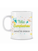 TAZA "FELIZ CUMPLEAÑOS - SIGUE TUS SUEÑOS"