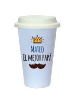 VASO CAFETERO "EL MEJOR PAPÁ" (PERSONALIZABLE)