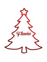 TOPPER ACRÍLICO - ARBOLITO NAVIDEÑO (PERSONALIZABLE)