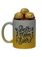 TAZA ESPECIAL BEST MOM EVER + 3 BOMBONES FERRERO ROCHER