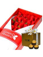 CAJA COLECCIÓN RUBI 24 ROSAS + ¡GRATIS! BOX FERRERO ROCHER