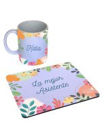 DÚO MOUSE PAD (LA MEJOR ASISTENTE) + TAZA PERSONALIZABLE